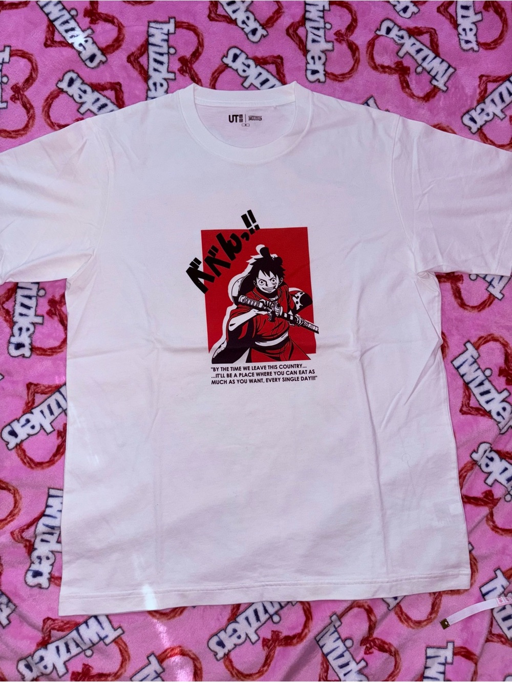 UNIQLO 🍖 Rare One Piece Anime Luffytaro Wano Shirt ☠️❤️
